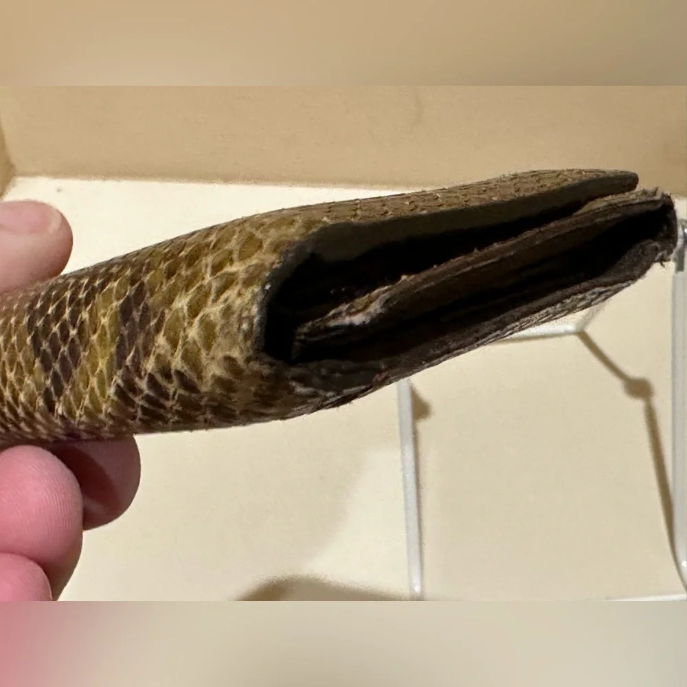 Prada Brown Python Wallet